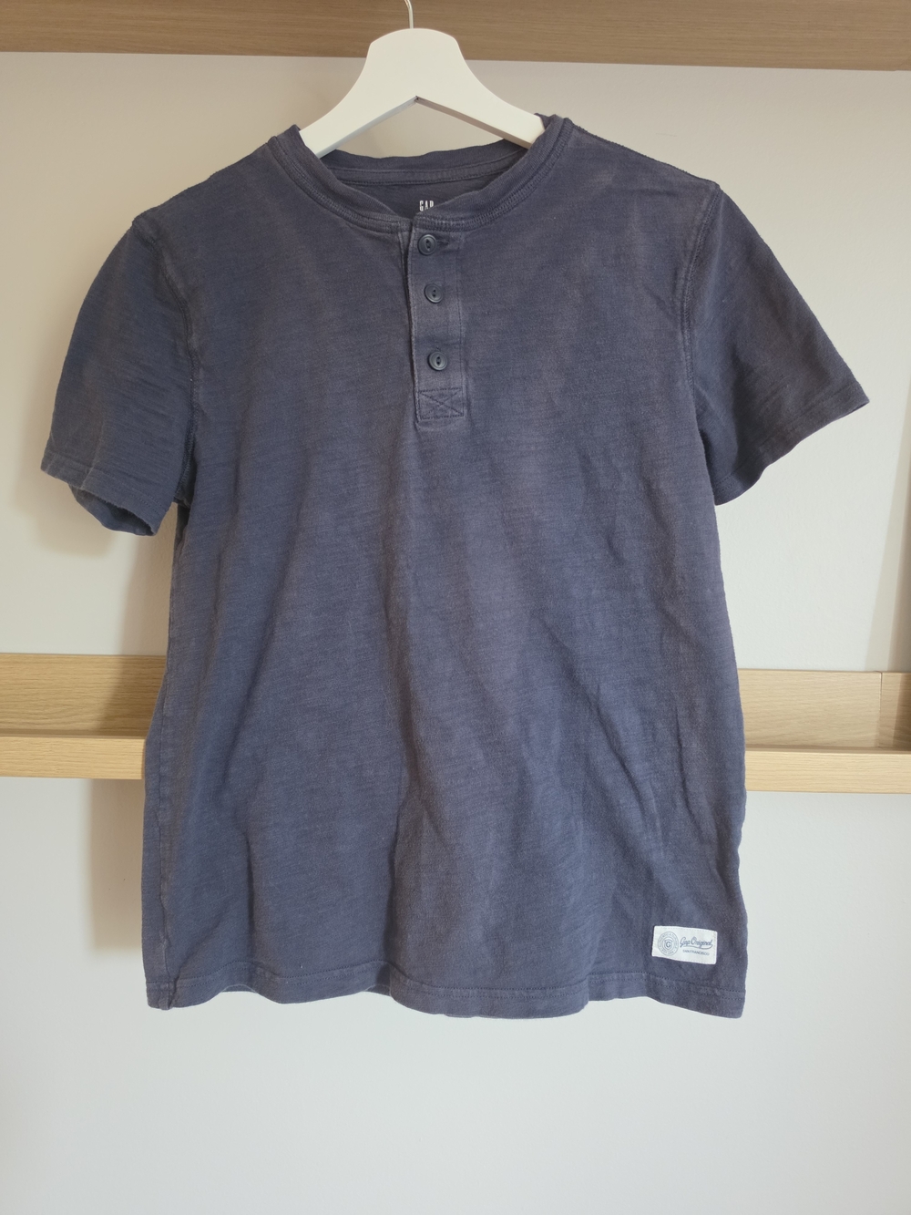 GAP Blue Short Sleeve Henley Tee